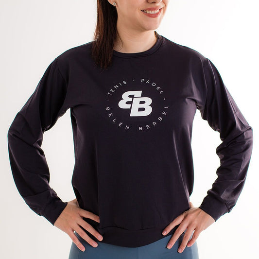 Gładka czarna bluza